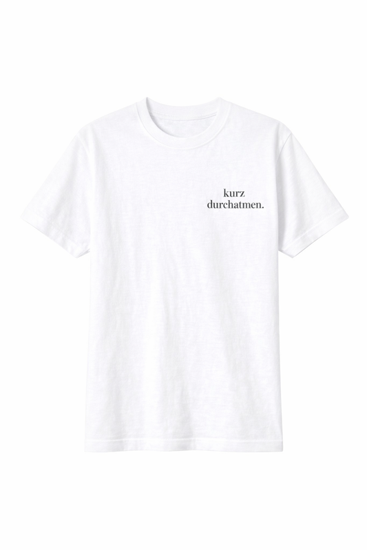 kurz durchatmen.- 100% Bio T-Shirt