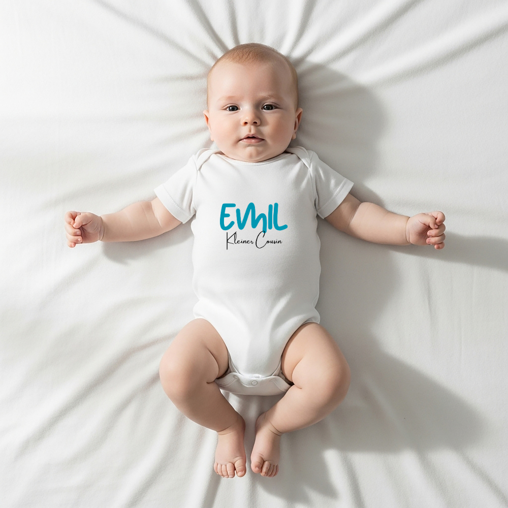Kleiner Cousin -personalisierbar- Baby Body