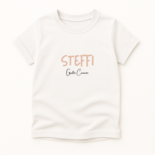 Große Cousine -personalisierbar- Kinder T-Shirt