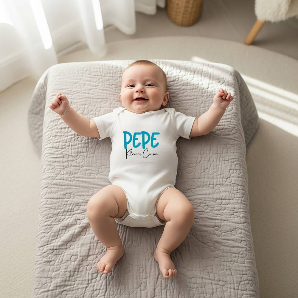 Kleiner Cousin -personalisierbar- Baby Body