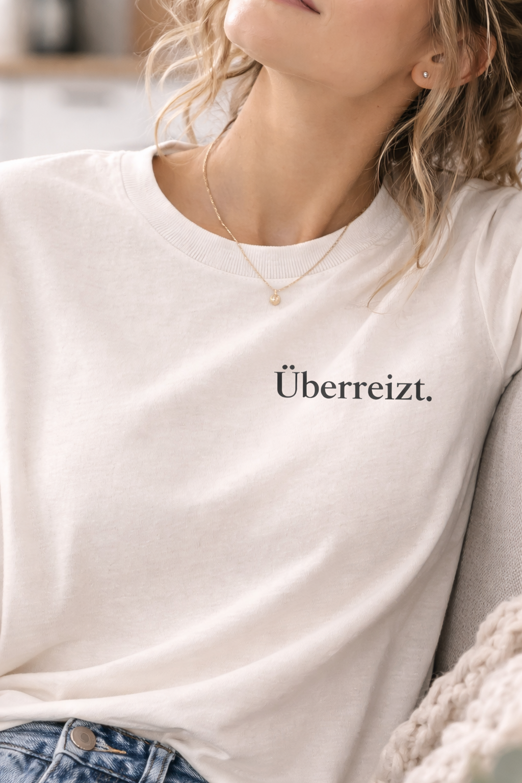 Überreizt. Ehrliches Mama Statement Shirt