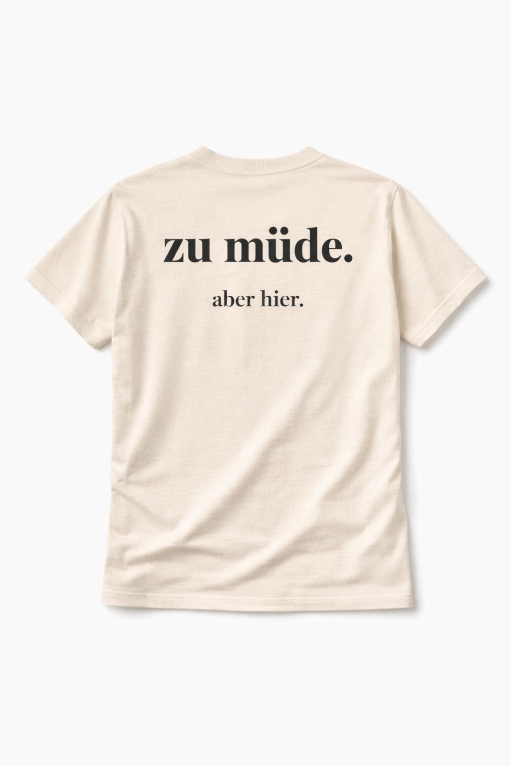 zu müde aber hier. Ehrliches Mama Statement Shirt