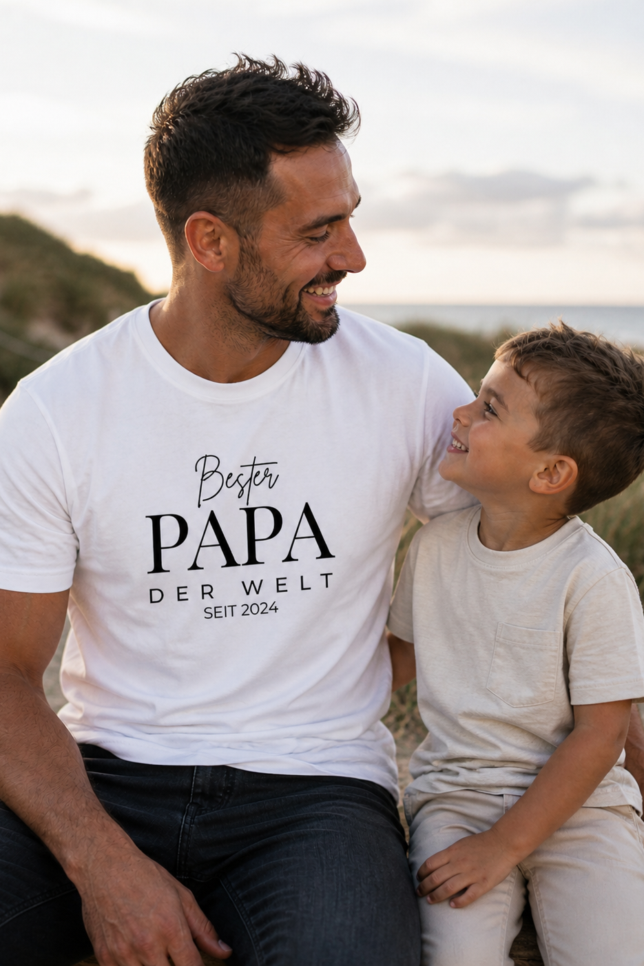 BESTER PAPA DER WELT -personalisierbar- Herren Premium T-Shirt