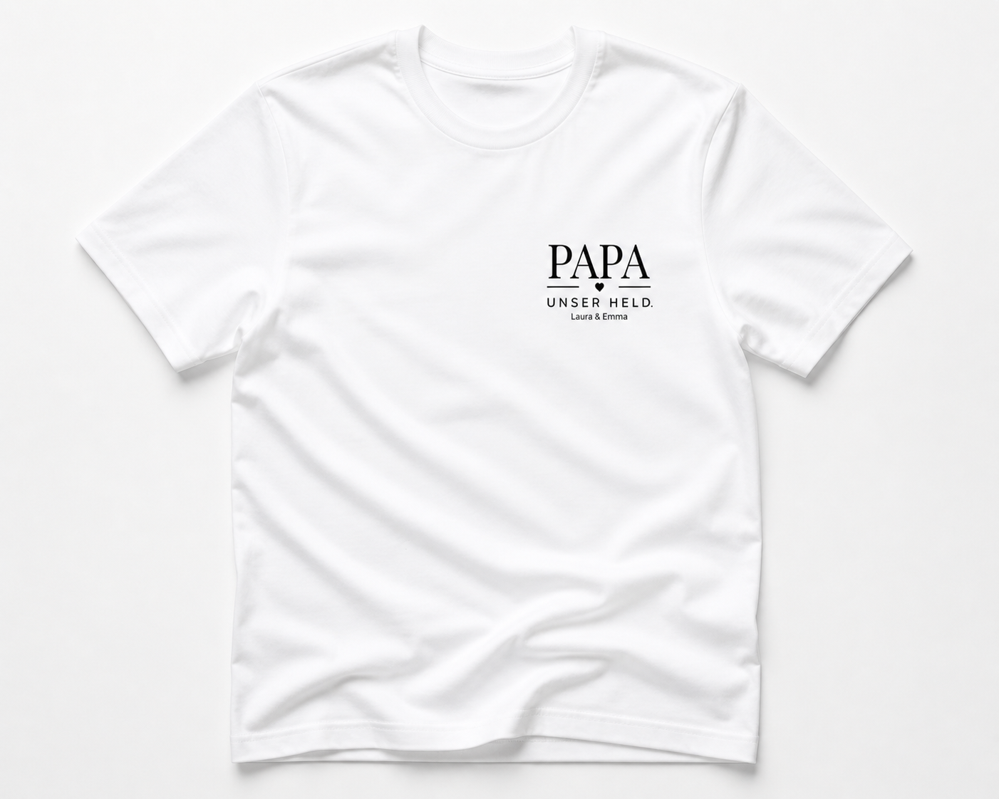PAPA UNSER HELD -personalisierbar- Herren Premium T-Shirt