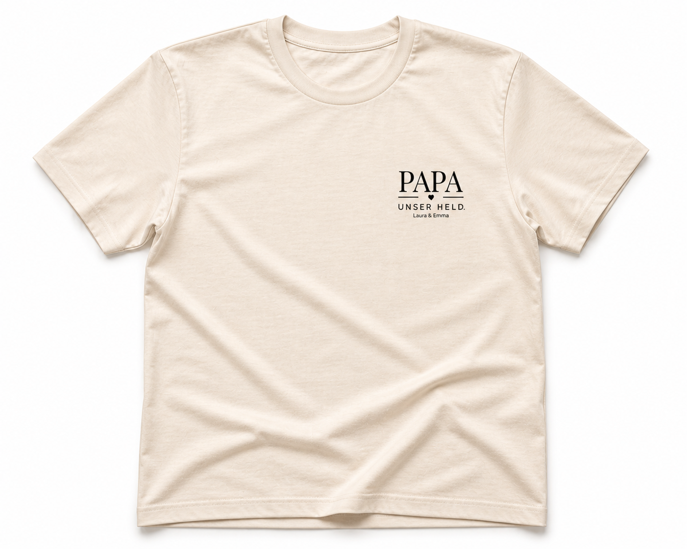 PAPA UNSER HELD -personalisierbar- Herren Premium T-Shirt