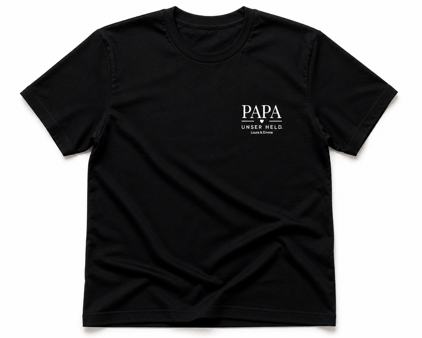 PAPA UNSER HELD -personalisierbar- Herren Premium T-Shirt