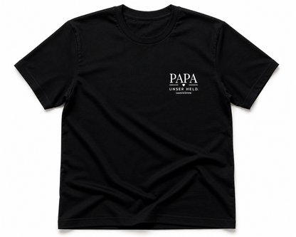 PAPA UNSER HELD -personalisierbar- Herren Premium T-Shirt