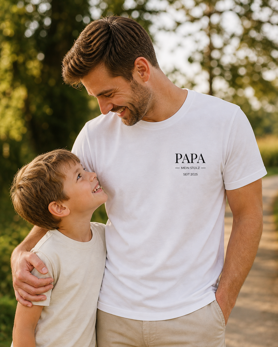 PAPA MEIN STOLZ -personalisierbar- Herren Premium T-Shirt