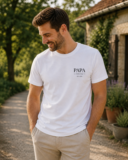 PAPA MEIN STOLZ -personalisierbar- Herren Premium T-Shirt