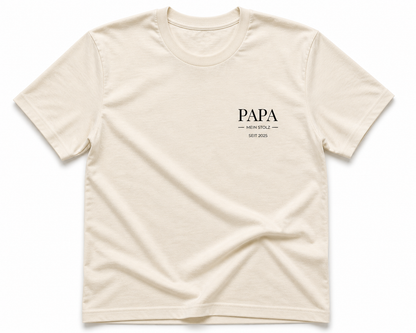 PAPA MEIN STOLZ -personalisierbar- Herren Premium T-Shirt