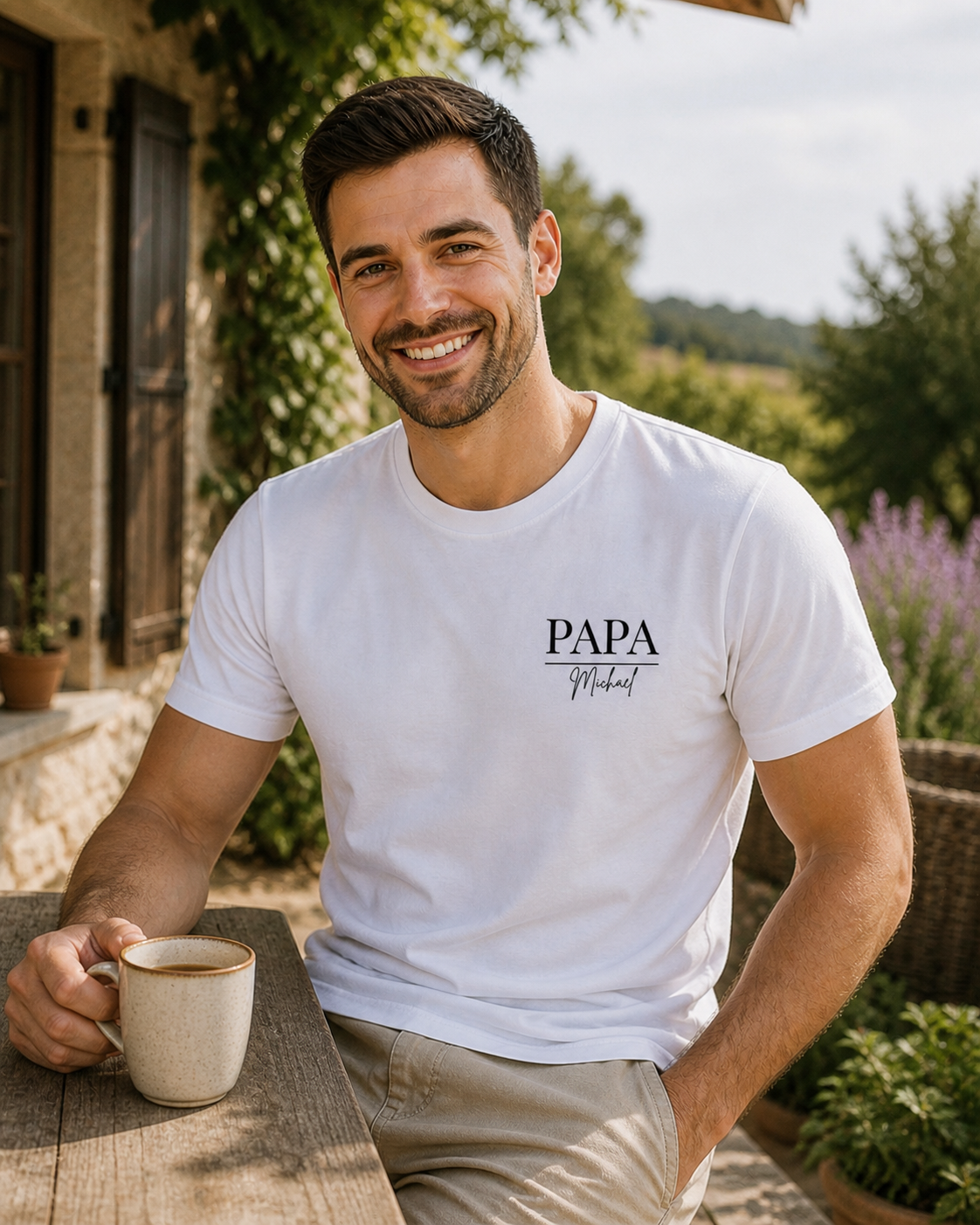 PAPA -personalisierbar- Herren Premium T-Shirt