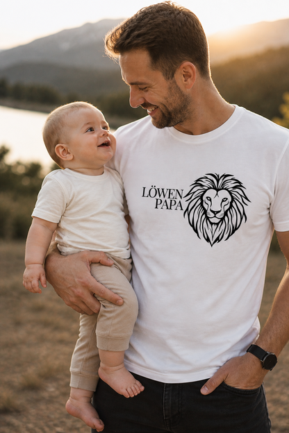 LÖWEN PAPA - Herren Premium T-Shirt