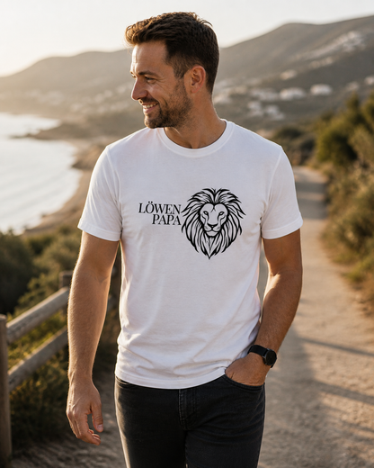 LÖWEN PAPA - Herren Premium T-Shirt