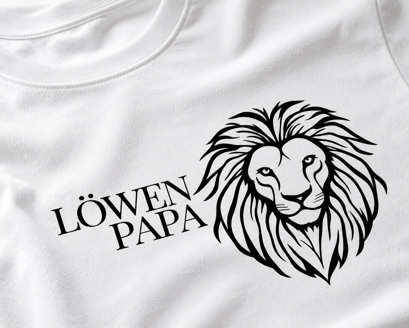 LÖWEN PAPA - Herren Premium T-Shirt