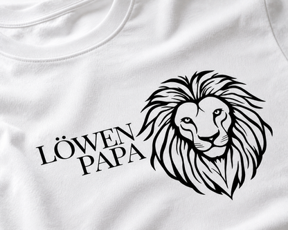 LÖWEN PAPA - Herren Premium T-Shirt