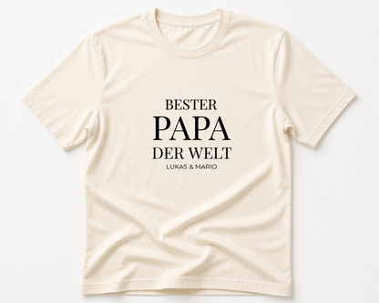 BESTER PAPA DER WELT -personalisierbar- Herren Premium T-Shirt