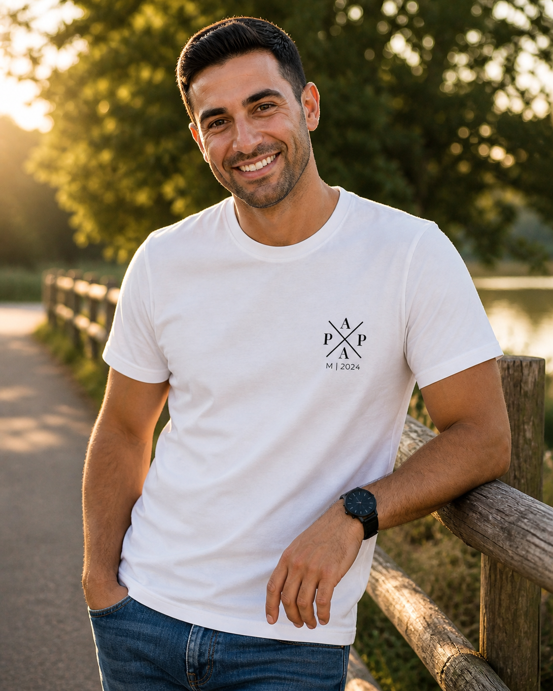 PAPA -personalisierbar- Herren Premium T-Shirt