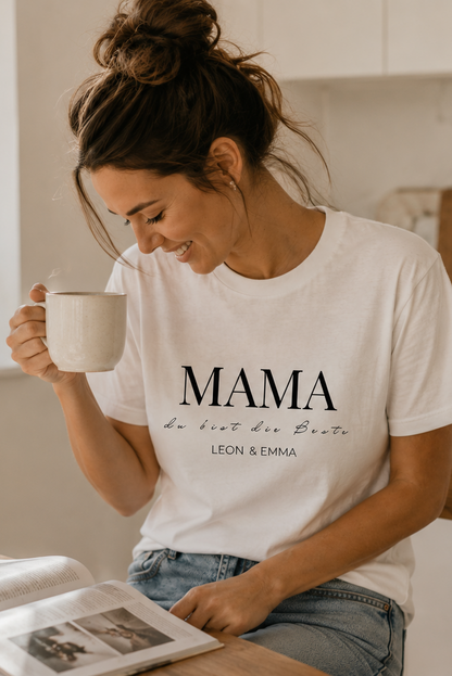 MAMA DU BIST DIE BESTE -personalisierbar- Damen Premium T-Shirt