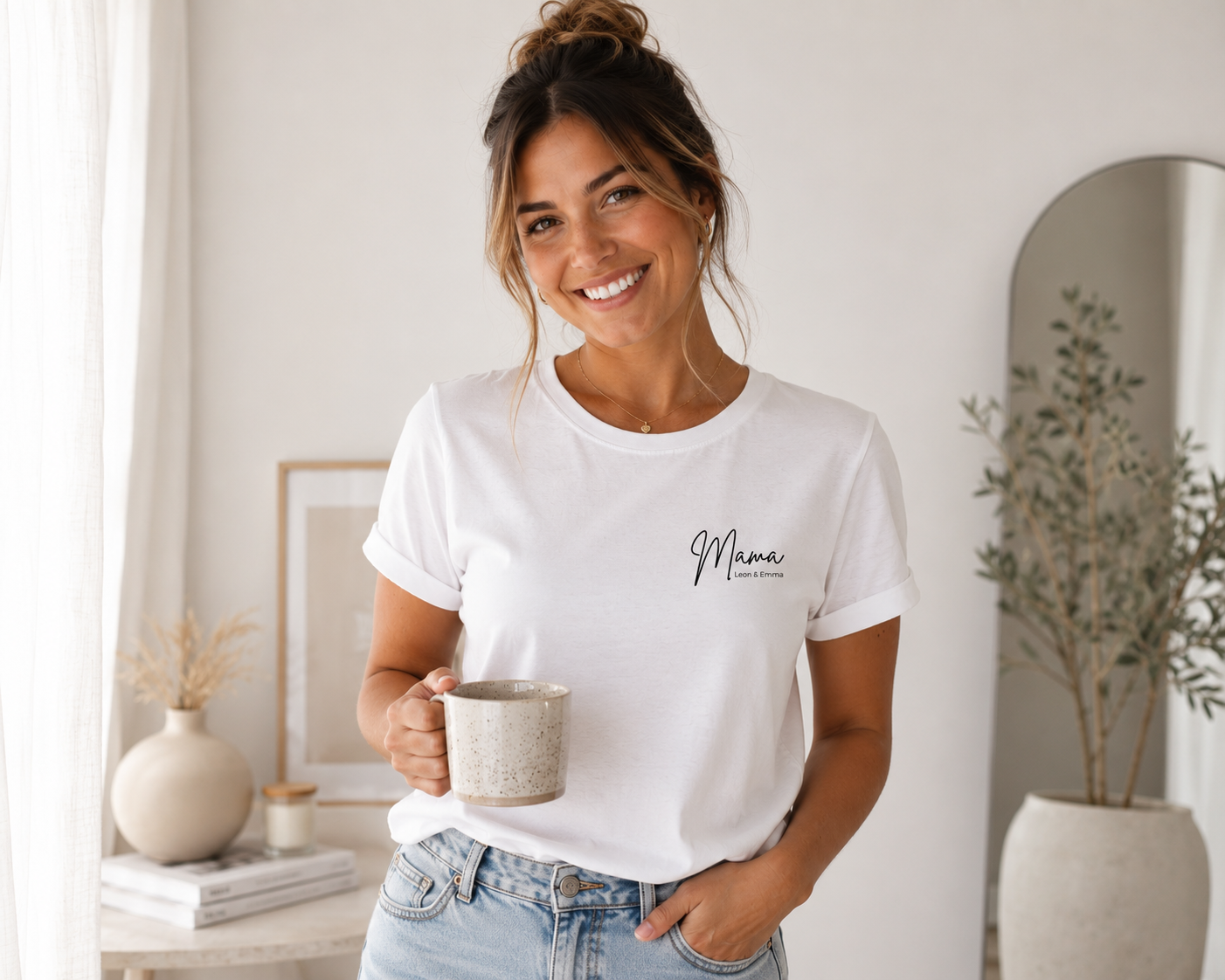 MAMA -personalisierbar- Damen Premium T-Shirt