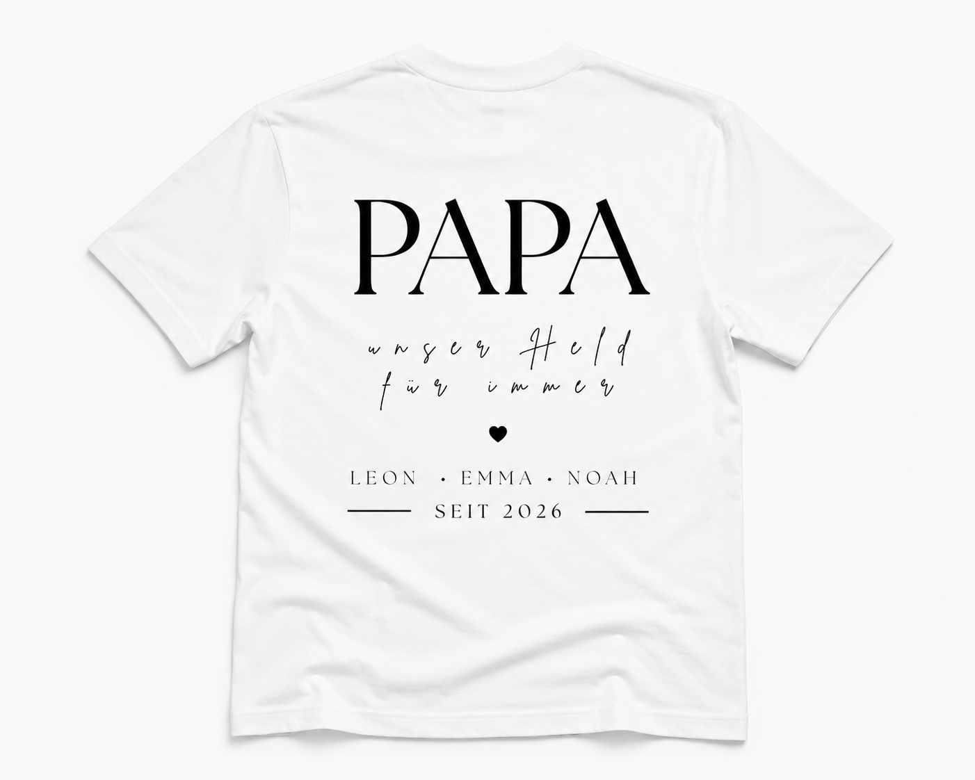 PAPA UNSER HELD -personalisierbar- Herren Premium T-Shirt
