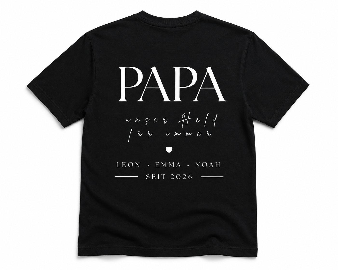 PAPA UNSER HELD -personalisierbar- Herren Premium T-Shirt