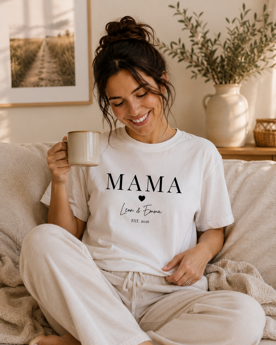 MAMA -personalisierbar- Damen Premium T-Shirt