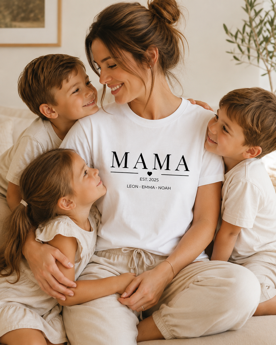 MAMA -personalisierbar- Damen Premium T-Shirt