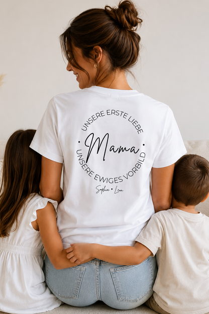 MAMA. UNSERE ERSTE LIEBE -personalisierbar- Damen Premium T-Shirt