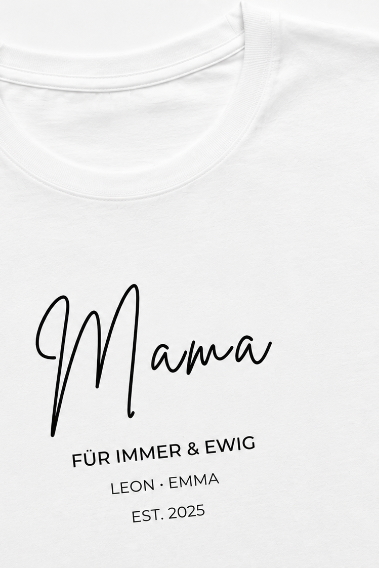 MAMA FÜR IMMER -personalisierbar- Damen Premium T-Shirt