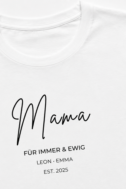 MAMA FÜR IMMER -personalisierbar- Damen Premium T-Shirt