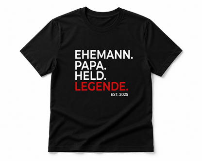 EHEMANN PAPA HELD -personalisierbar- Herren Premium T-Shirt