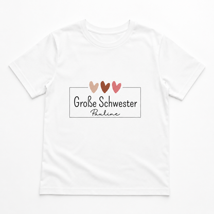 Große Schwester -personalisierbar- Kinder T-Shirt