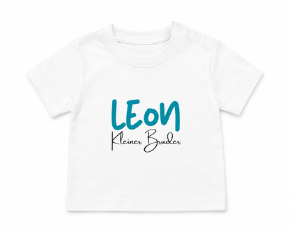 Kleiner Bruder -personalisierbar- Baby T-Shirt