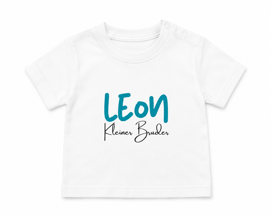 Kleiner Bruder -personalisierbar- Baby T-Shirt
