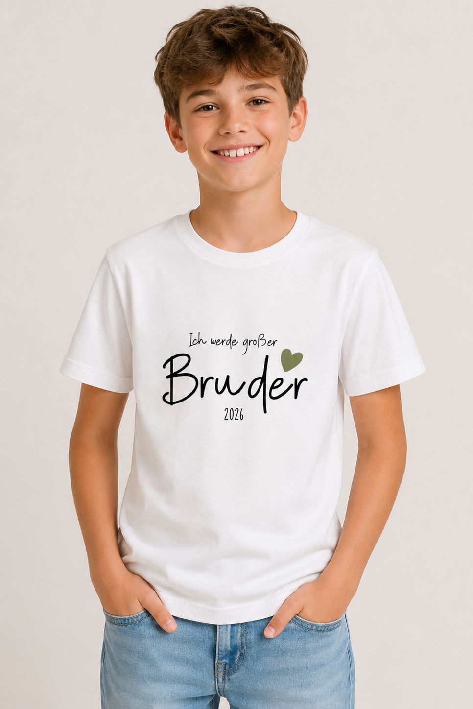 Ich werde großer Bruder -personalisierbar- Kinder T-Shirt