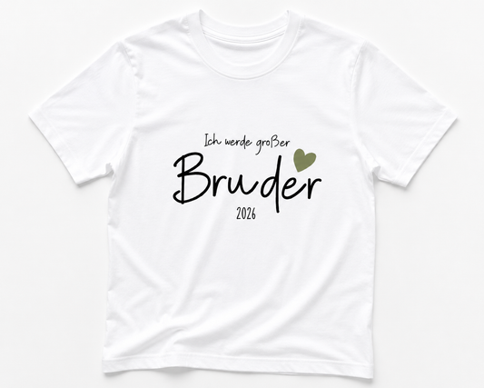 Ich werde großer Bruder -personalisierbar- Kinder T-Shirt