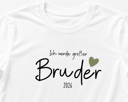 Ich werde großer Bruder -personalisierbar- Kinder T-Shirt