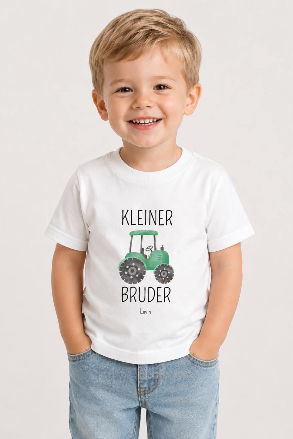 Kleiner Bruder -personalisierbar- Baby T-Shirt
