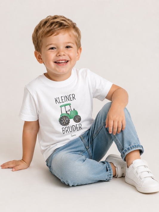 Kleiner Bruder -personalisierbar- Baby T-Shirt