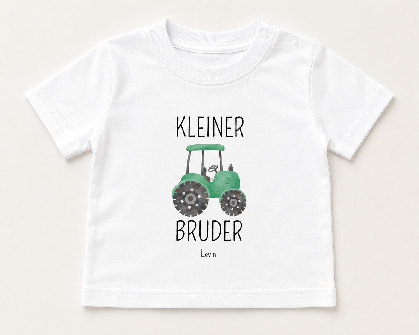 Kleiner Bruder -personalisierbar- Baby T-Shirt