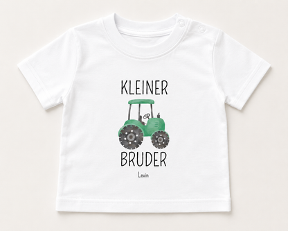 Kleiner Bruder -personalisierbar- Baby T-Shirt