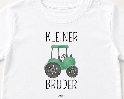 Kleiner Bruder -personalisierbar- Baby T-Shirt