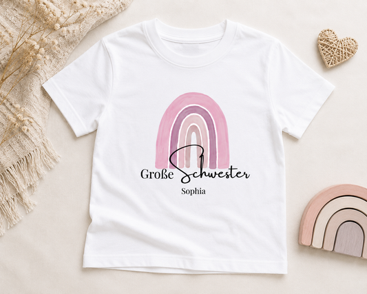 Große Schwester -personalisierbar- Kinder T-Shirt