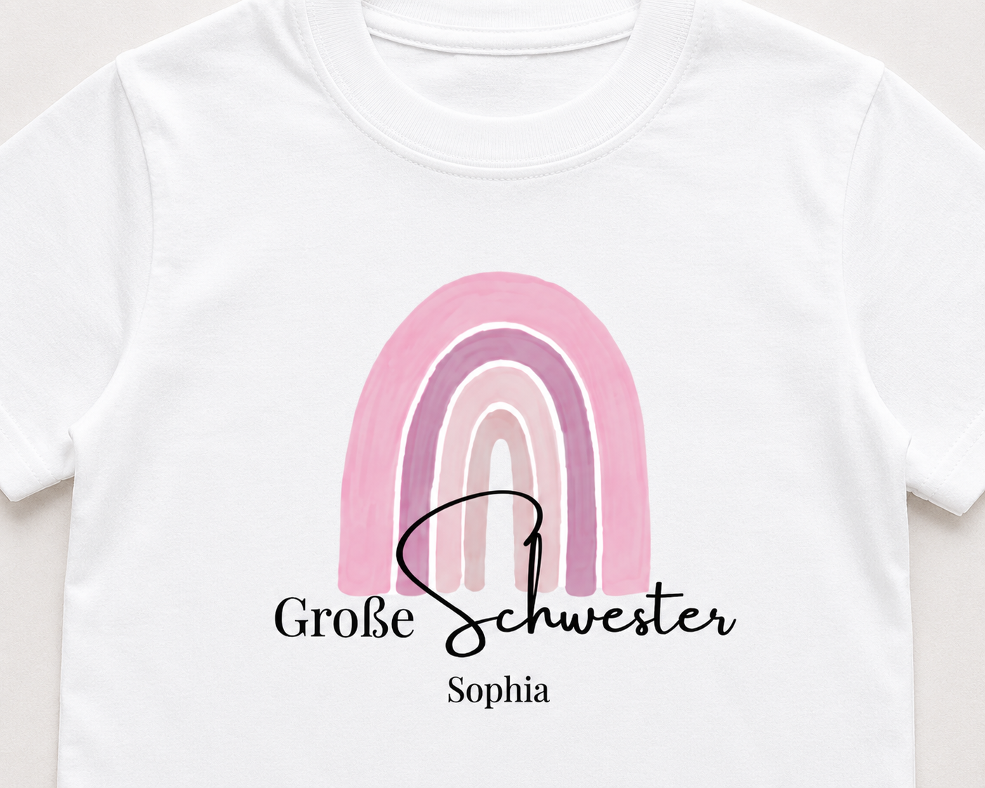 Große Schwester -personalisierbar- Kinder T-Shirt