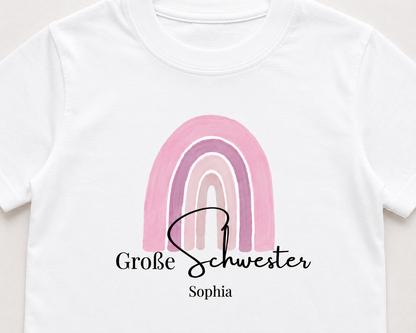 Große Schwester -personalisierbar- Kinder T-Shirt