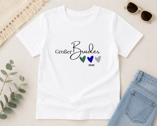 Großer Bruder -personalisierbar- Kinder T-Shirt