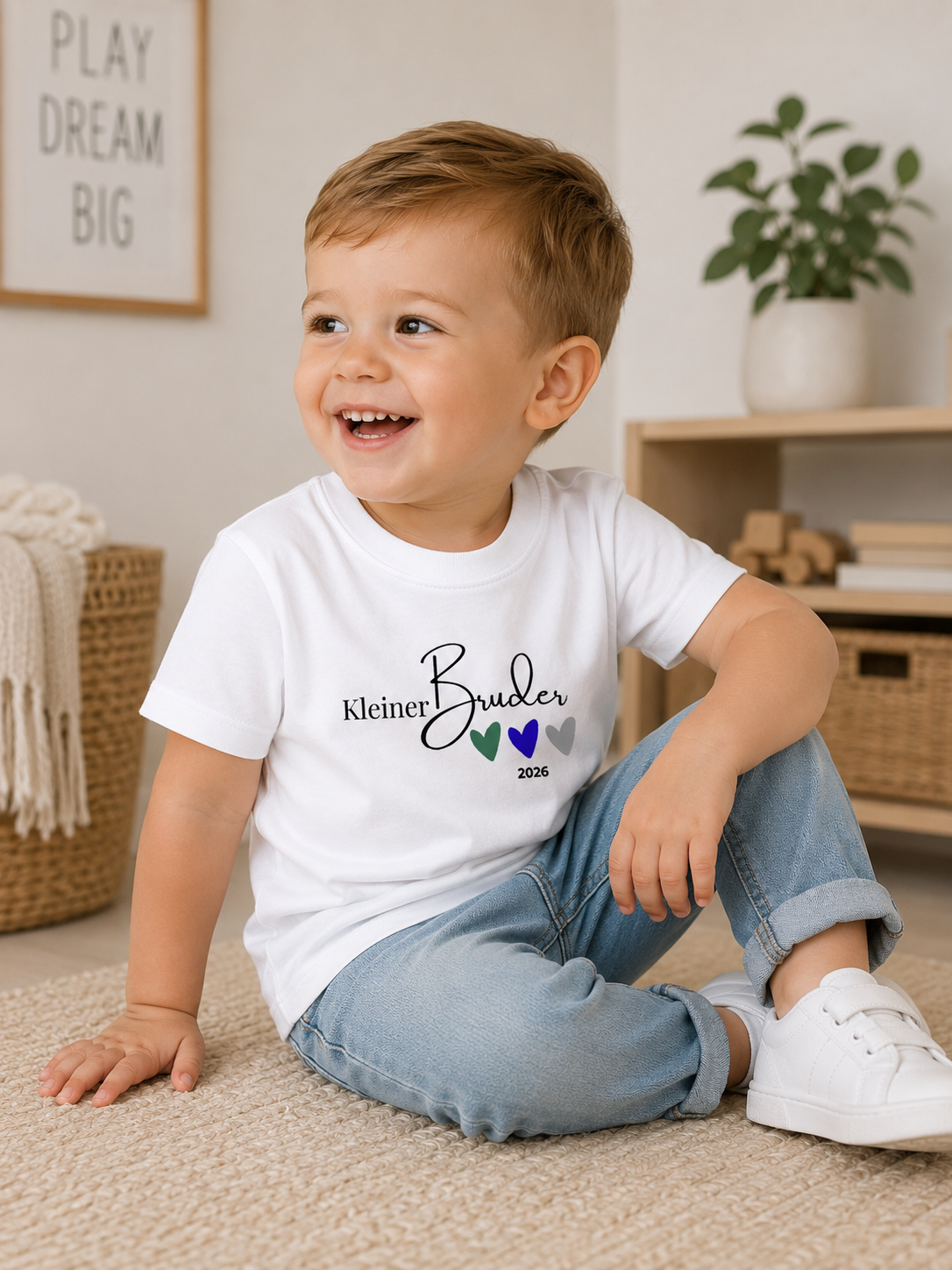 Kleiner Bruder -personalisierbar- Baby T-Shirt  - Baby T-Shirt