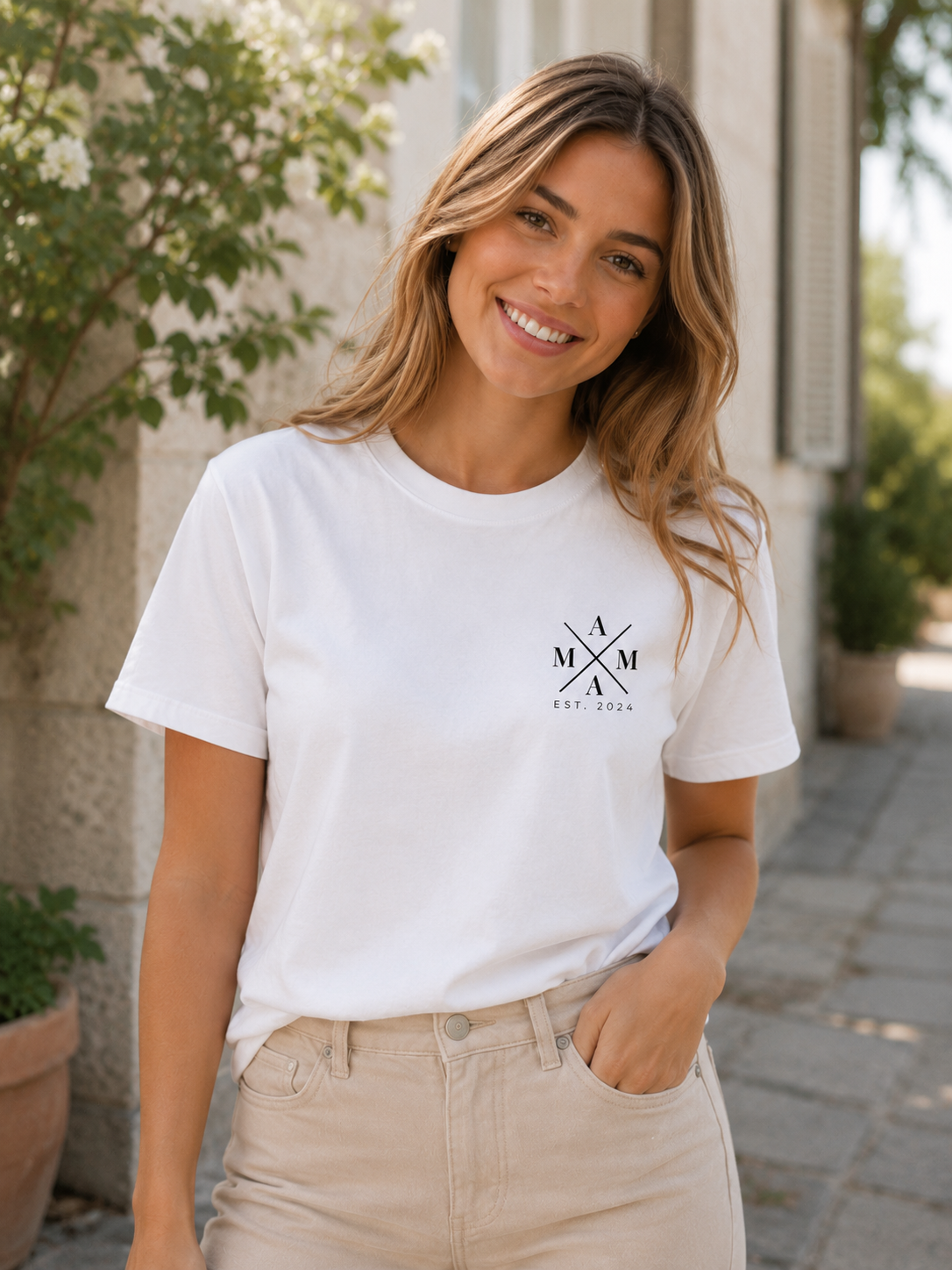 MAMA -personalisierbar- Damen Premium T-Shirt
