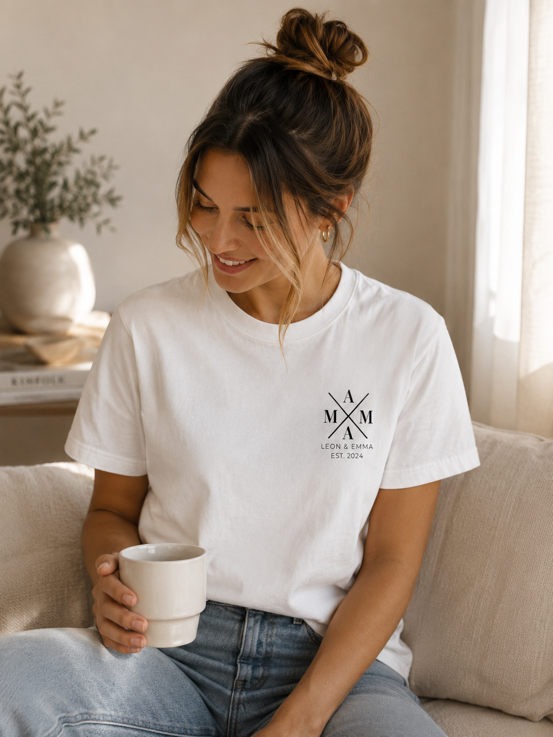 MAMA -personalisierbar- Damen Premium T-Shirt