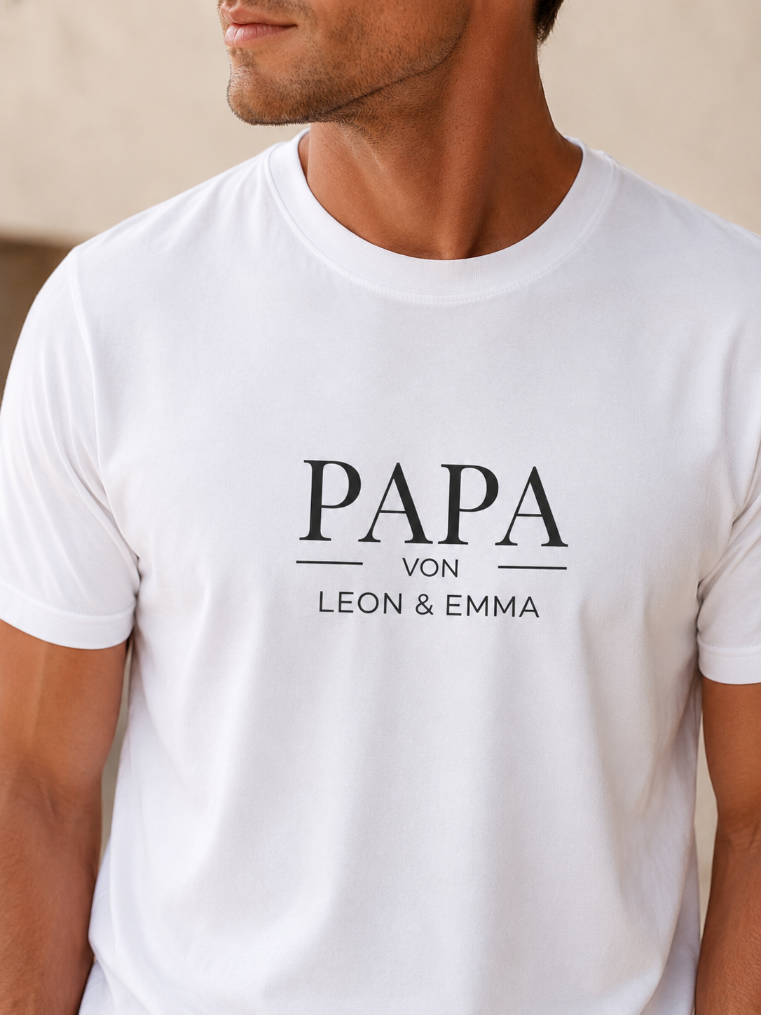 PAPA VON -personalisierbar- Herren Premium T-Shirt